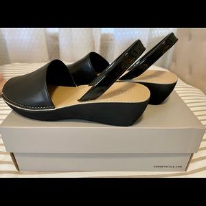 Kenneth Cole Reaction Fine Glass Sling-Backs - Size 7.5